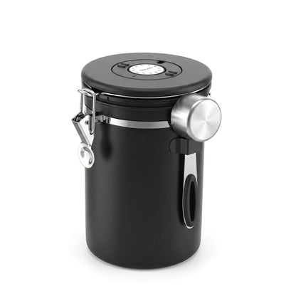 5-Star Chef 1.8L Stainless Steel Coffee Bean Storage Container Coffee Canister