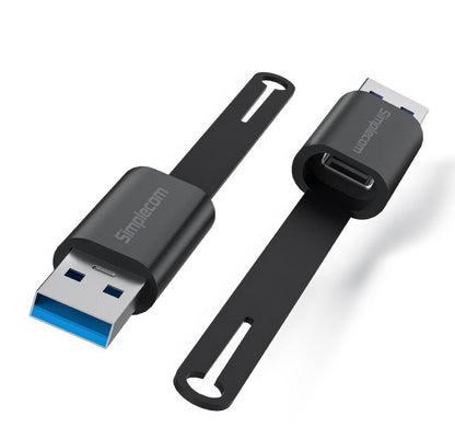 Simplecom CA132 USB-A Male to USB-C Female Adapter USB 3.2 Gen 2 Data  Charging Double-Side 10Gbp...