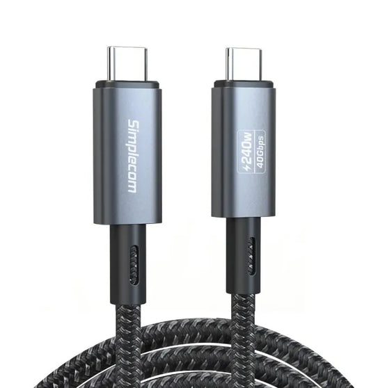 Simplecom CA615 USB-C to USB-C Cable USB4 40Gbps 5A 240W PD3.1 8K@60Hz 1.5M - Cables