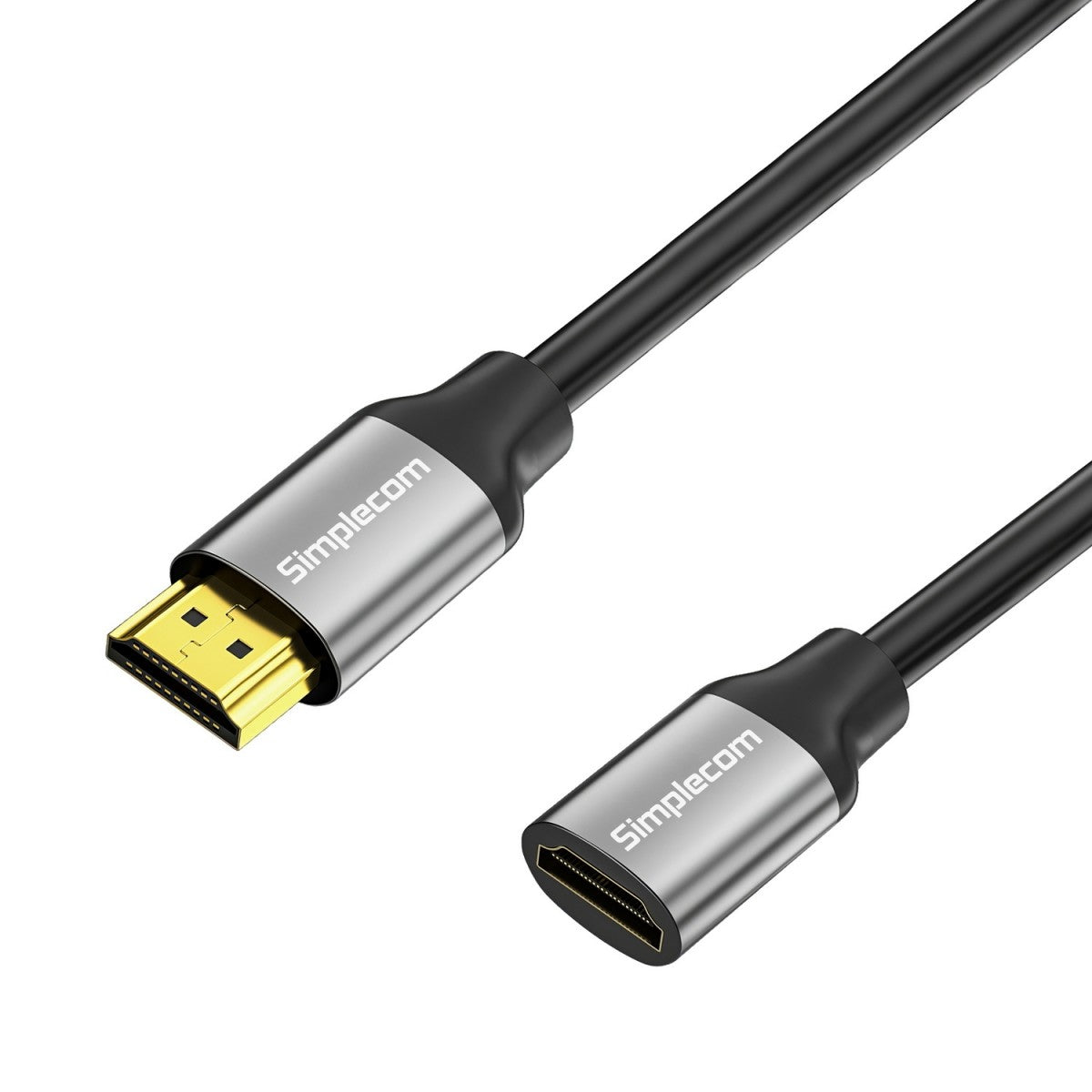 Simplecom CAF305 0.5M HDMI 2.1 Extension Cable Male to Female 48Gbps 8K@60Hz - Cables