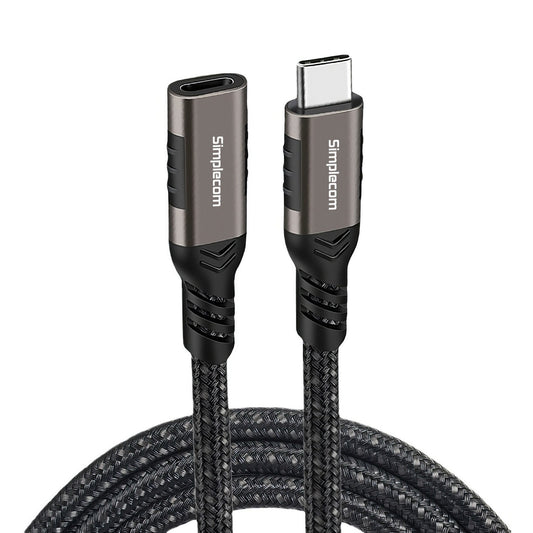 Simplecom CAU620 USB-C Male to Female Extension Cable USB 3.2 Gen2 PD 100W 20Gbps 2M - Cables
