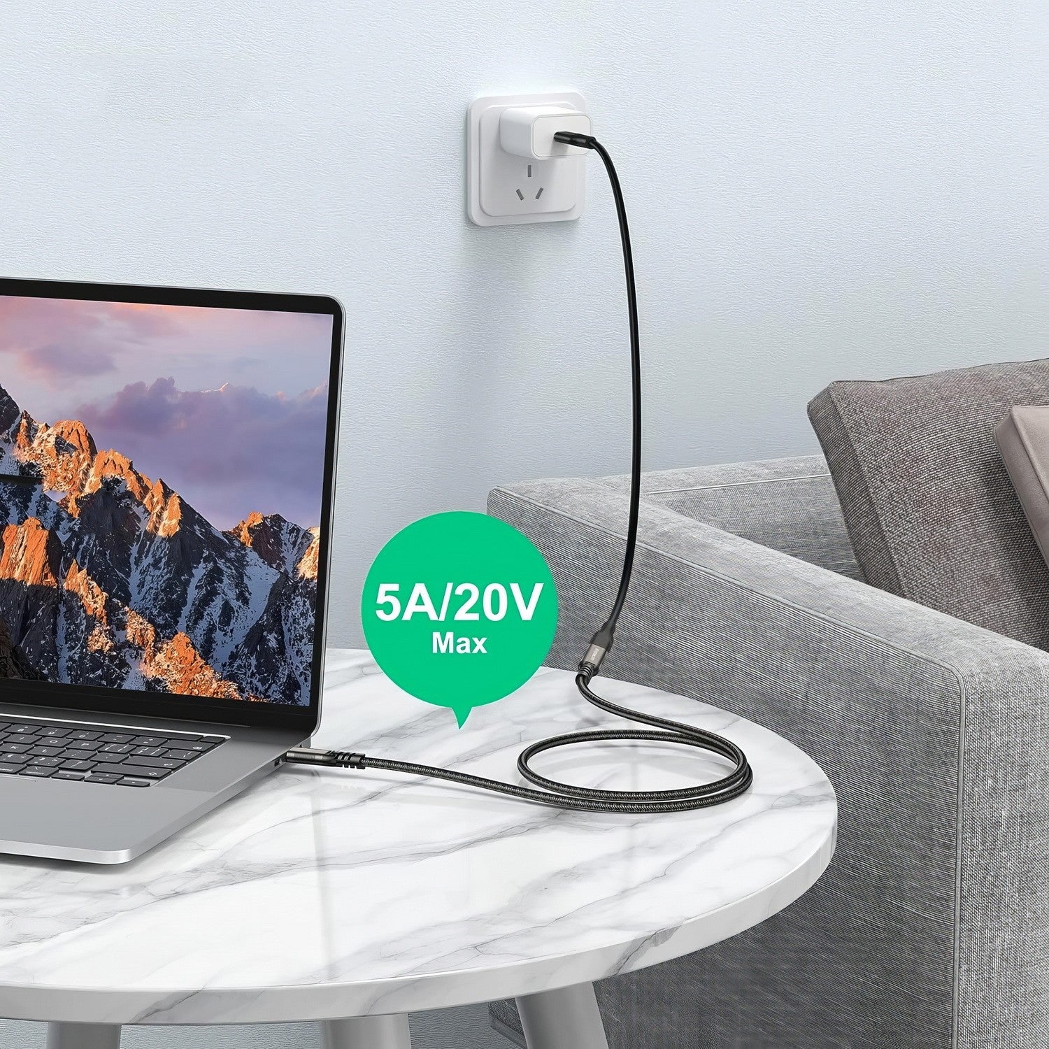 Simplecom CAU620 USB-C Male to Female Extension Cable USB 3.2 Gen2 PD 100W 20Gbps 2M - Cables - Image 4