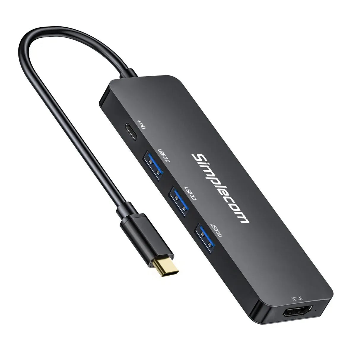 Simplecom CH545 USB-C 5-in-1 Multiport Adapter Docking Station with 3-Port USB 3.0 Hub PD HDMI... - Image 4