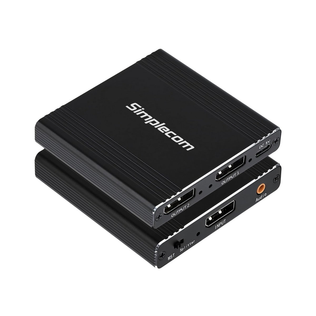 Simplecom CM214 DisplayPort Splitter 1 IN 2 OUT MST Hub for Dual Extended Screens 4K DP 1.4 - Cables - Image 2