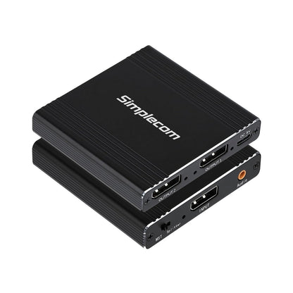 Simplecom CM214 DisplayPort Splitter 1 IN 2 OUT MST Hub for Dual Extended Screens 4K DP 1.4 - Cables - Image 2