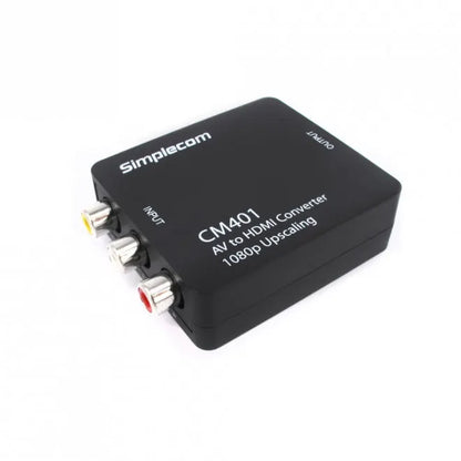 Simplecom CM401 Composite AV CVBS 3RCA to HDMI Video Converter 1080p Upscaling - Cables - Image 2