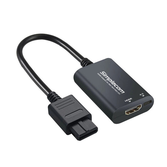 (LS)Simplecom CM461 HDMI Adapter Composite AV to HDMI Converter for Nintendo NGC N64 SNES SFC - C...
