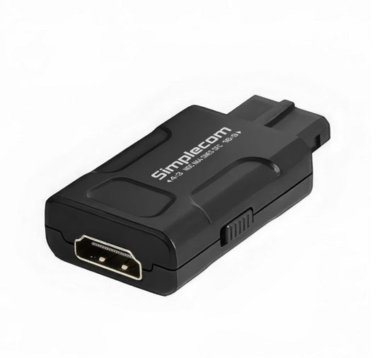 Simplecom CM461v2 HDMI Adapter Composite AV and S-Video to HDMI Converter for Nintendo NGC N64 SN...