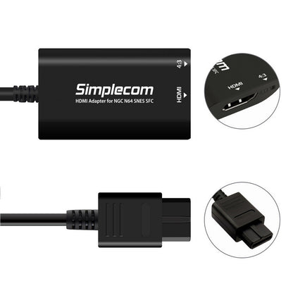 (LS)Simplecom CM461 HDMI Adapter Composite AV to HDMI Converter for Nintendo NGC N64 SNES SFC - C... - Image 3