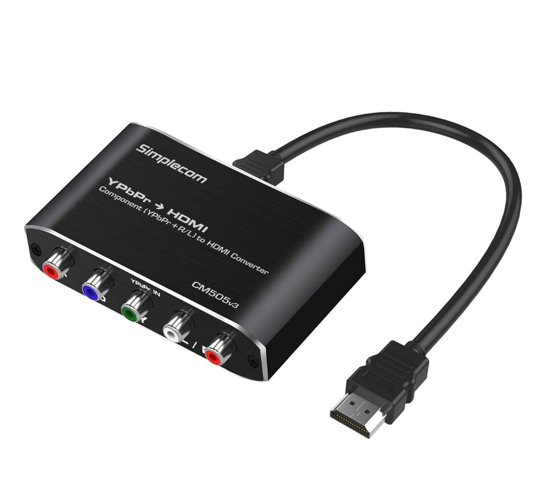 Simplecom CM505v3 Component (YPbPr + Stereo R/L) to HDMI Converter Full HD 1080p - Cables - Image 2