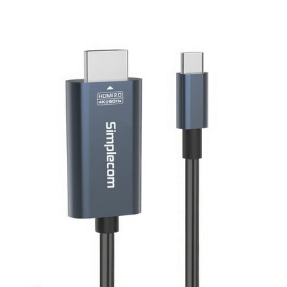 Simplecom DA322 USB-C Type-C to HDMI 2.0 Cable 2M HDCP 4K@60Hz - Cables - Image 2