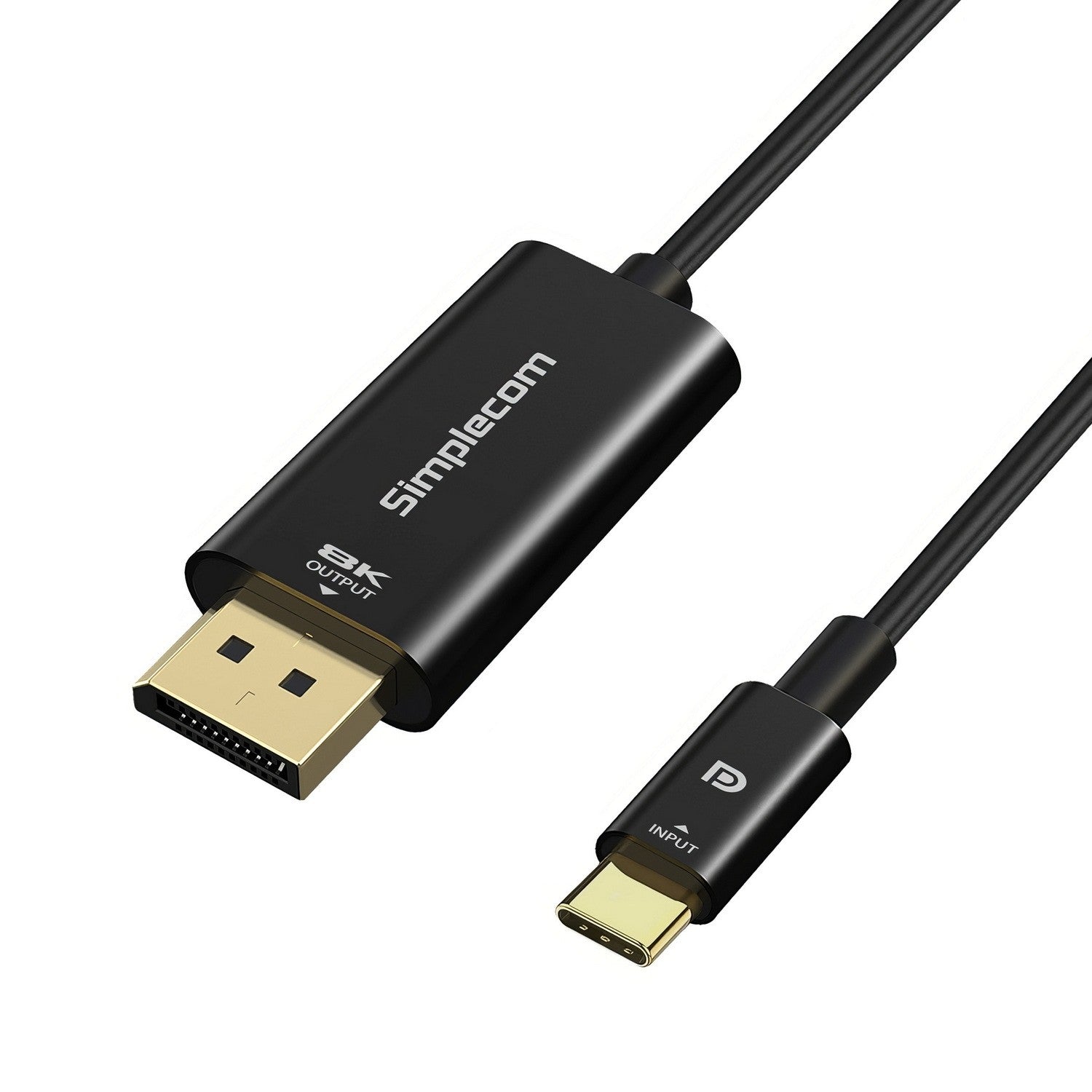 Simplecom DA323 USB-C to DisplayPort Cable DP1.4 8K@60Hz 2M - Cables