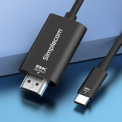 Simplecom DA324 USB-C to HDMI 2.1 Cable 2M, 8K@60Hz, DP1.4 Alt, HDCP1.4/2.3, HDR10, DSC1.1/1.2a,... - Image 3