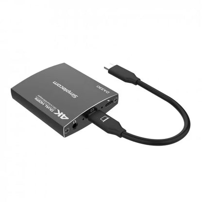 Simplecom DA330 USB-C to Dual HDMI MST Adapter 4K@60Hz with PD and Audio Out - USB, Bluetooth  IEEE - Image 3