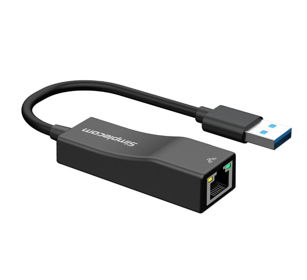 Simplecom NU302 SuperSpeed USB 3.0 to RJ45 Gigabit 1000Mbps Ethernet Network Adapter - USB, Bluet... - Image 2