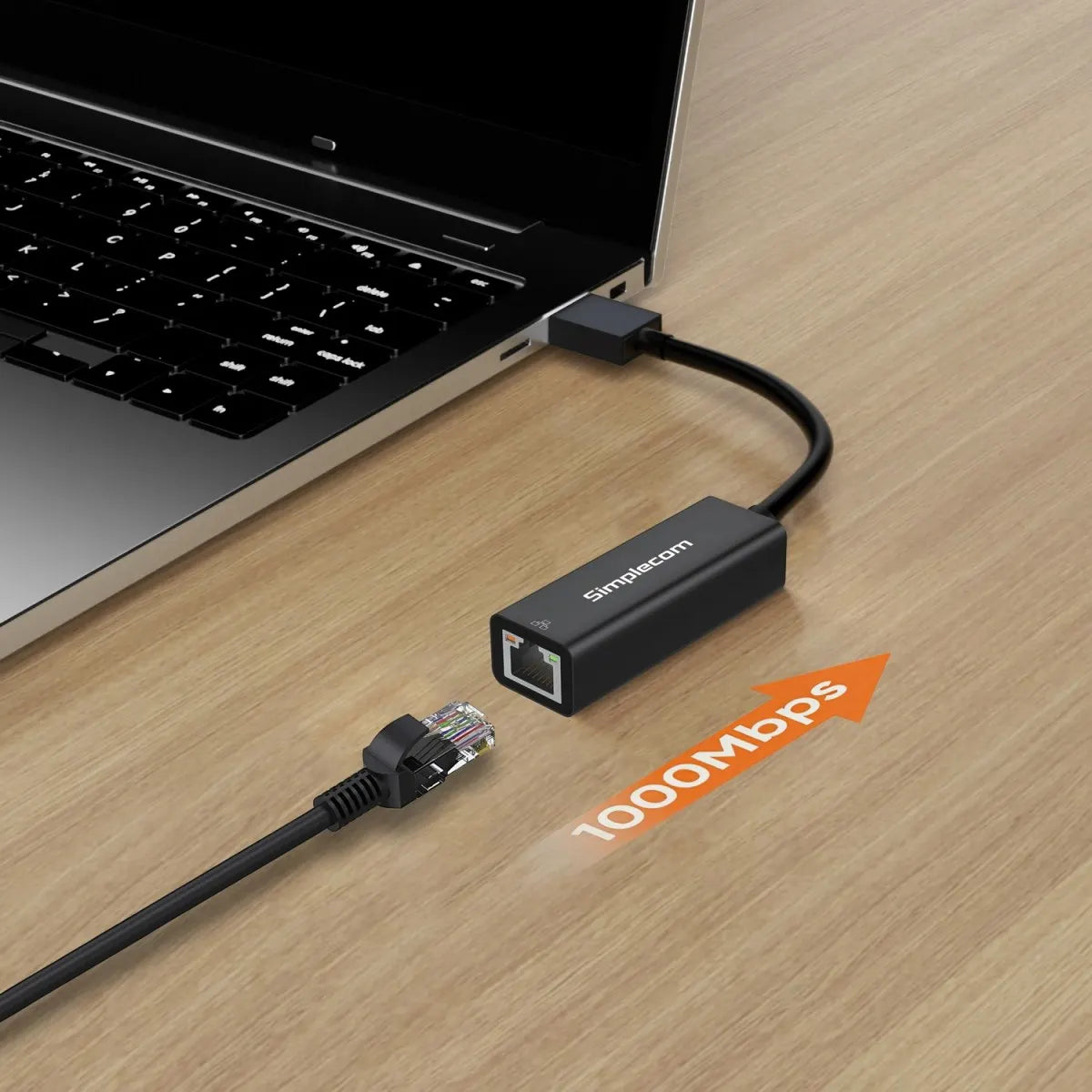 Simplecom NU304 SuperSpeed USB 3.0 to Gigabit Ethernet Network Adapter - USB, Bluetooth  IEEE - Image 3