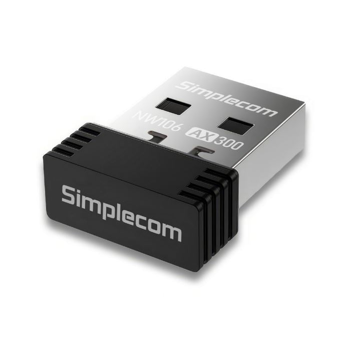 Simplecom NW106 AX300 2.4GHz Wi-Fi 6 USB Wireless Nano Adapter - USB, Bluetooth  IEEE - Image 2