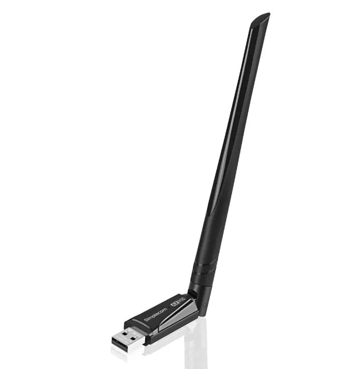 Simplecom NW831 Wi-Fi 6 and Bluetooth 5.3 Combo USB Adapter Dual Band AX900 - USB, Bluetooth  IEEE