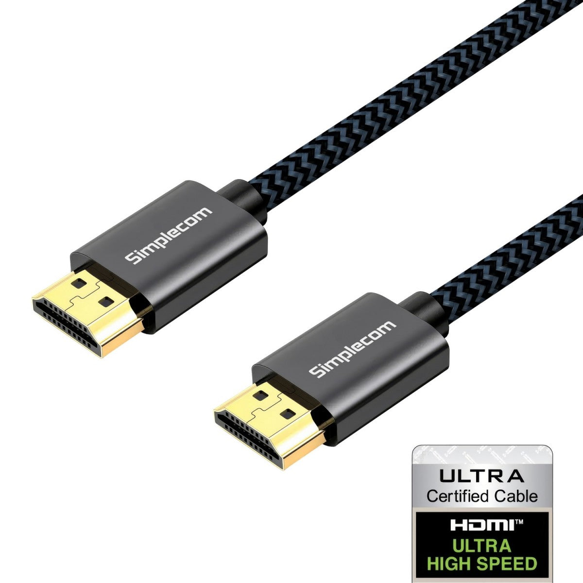 Simplecom SBT002 Ultra High Speed HDMI 2.1 Cable Nylon Braided 48Gbps 8K@60Hz - Cables