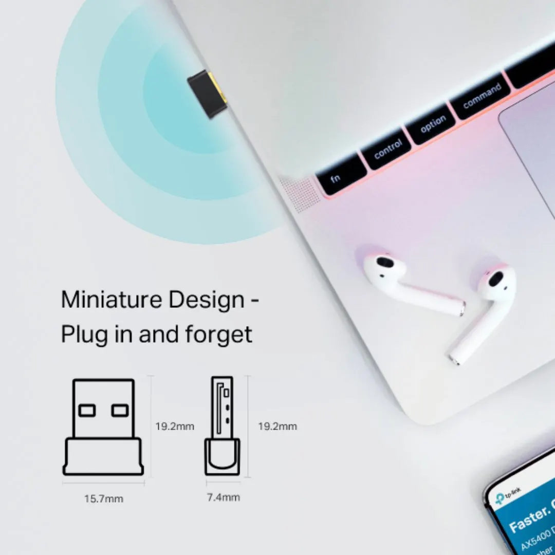 (E)TP-Link Archer T600UB Nano AC600 Nano Wi-Fi Bluetooth USB Adapter, Up to 600Mbps speeds with 2... - Image 3