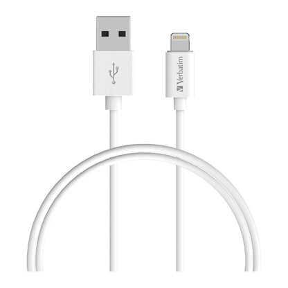 Verbatim Charge  Sync Lightning Cable 50cm - White--Lightning to USB A