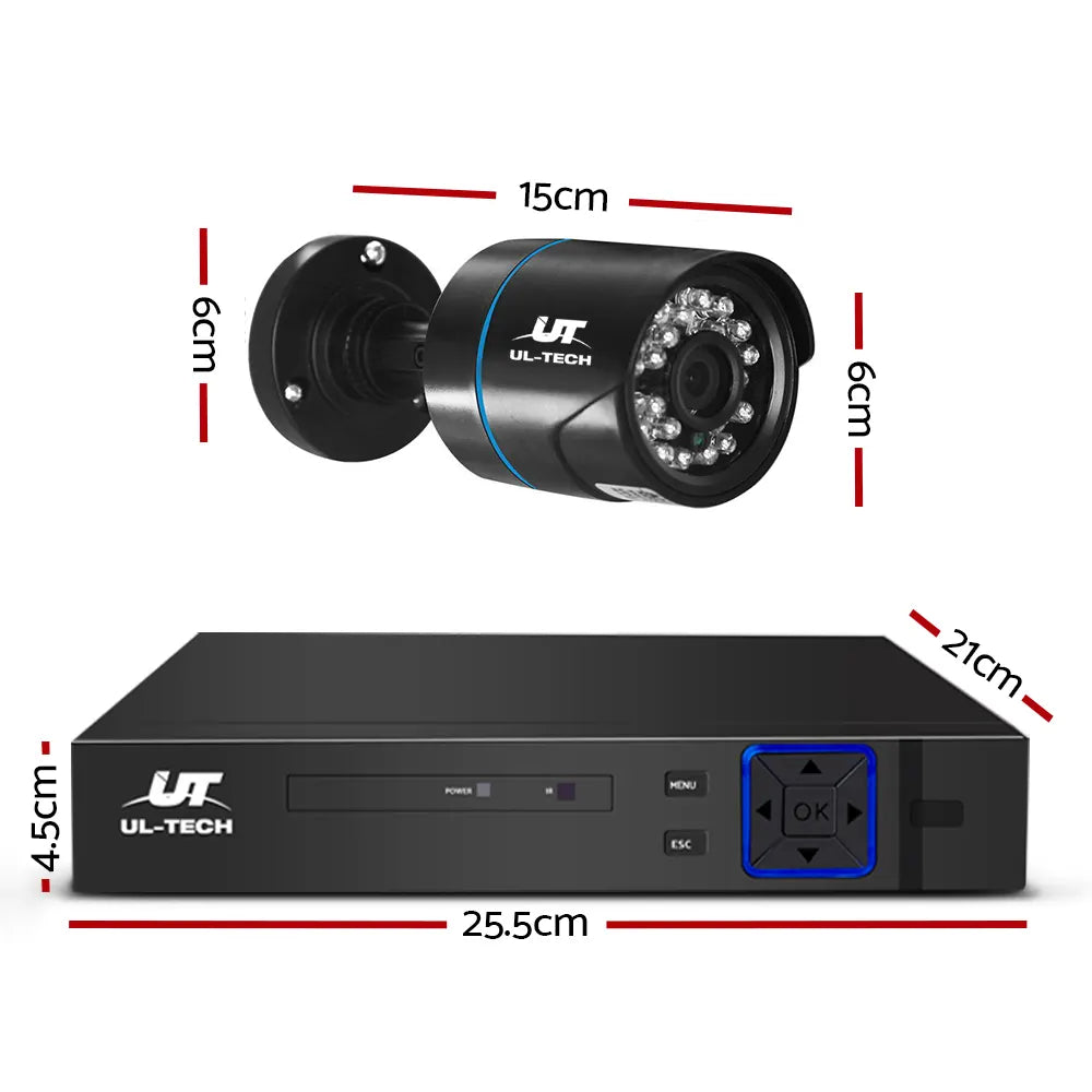 UL-TECH 1080P Security Camera System 8CH DVR with 8 CCTV Bullet Cameras - Image 2