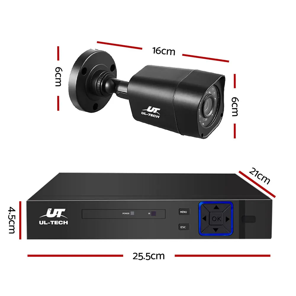 UL-TECH 1080P Security Camera System 8CH DVR with 8 CCTV Square Cameras - Image 2