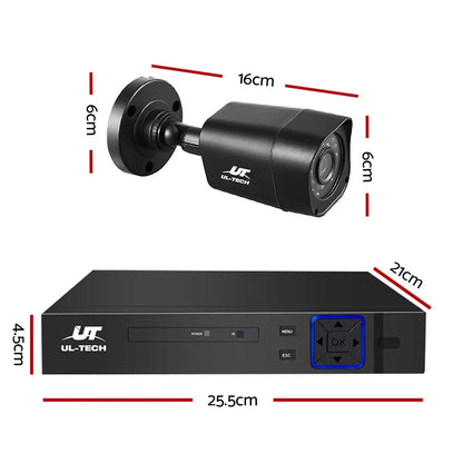 UL-TECH 1080P Security Camera System 8CH DVR with 8 CCTV Square Cameras - Image 2