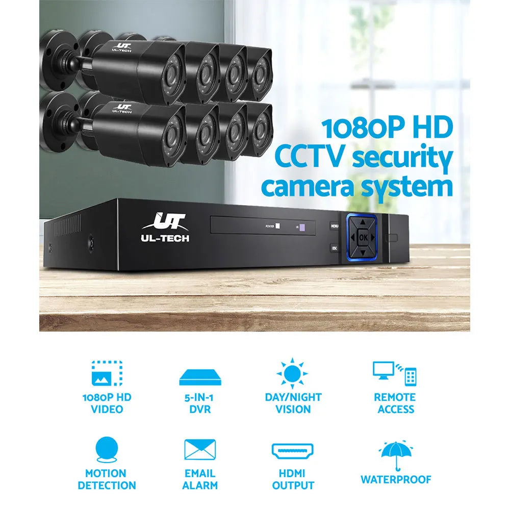 UL-TECH 1080P Security Camera System 8CH DVR with 8 CCTV Square Cameras - Image 4