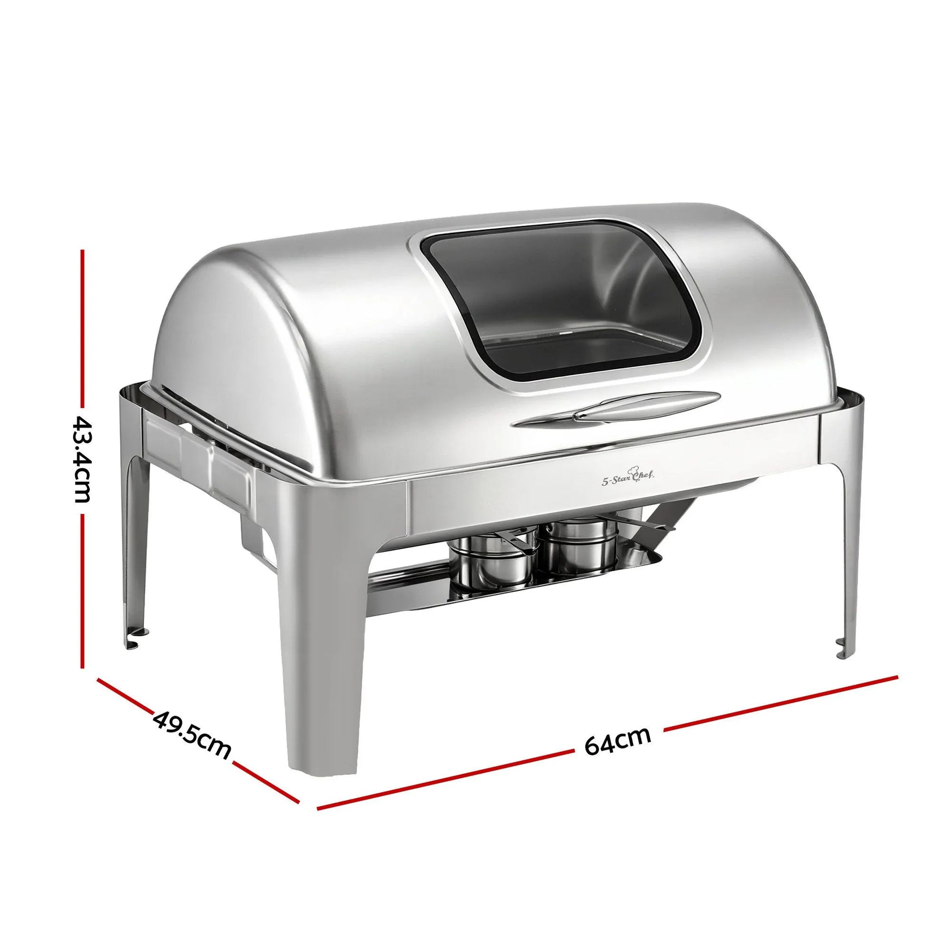 5 Star Chef 9L Chafing Dish Buffet Warmer Food Warmer Catering Server - Image 2