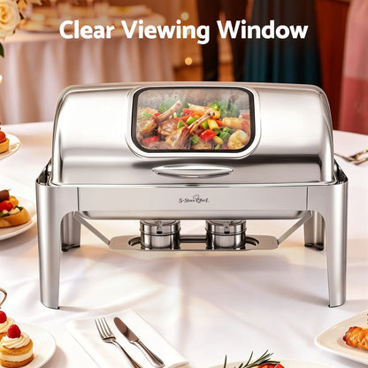 5 Star Chef 9L Chafing Dish Buffet Warmer Food Warmer Catering Server - Image 6