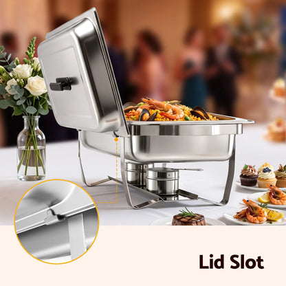 5-Star Chef Chafing Dish 9L 1-Pan Buffet Warmer Food Warmer Catering Server - Image 7
