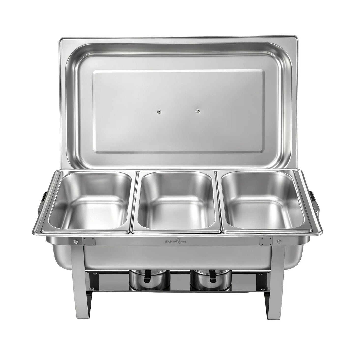 5-Star Chef Chafing Dish 7.5L 3-Pan Buffet Warmer Food Warmer Catering Server - Image 3