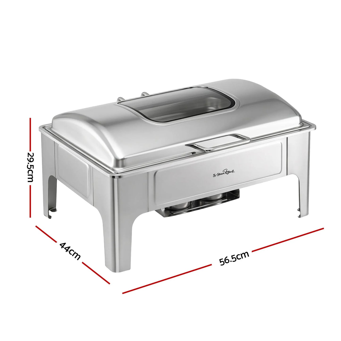 5-Star Chef 9L Chafing Dish Buffet Warmer Food Warmer Catering Server - Image 2