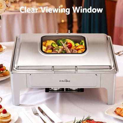 5-Star Chef 9L Chafing Dish Buffet Warmer Food Warmer Catering Server - Image 6