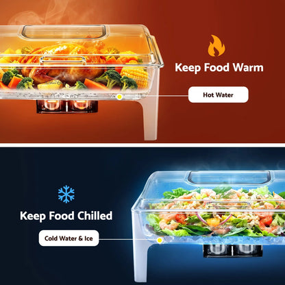 5-Star Chef 9L Chafing Dish Buffet Warmer Food Warmer Catering Server - Image 7