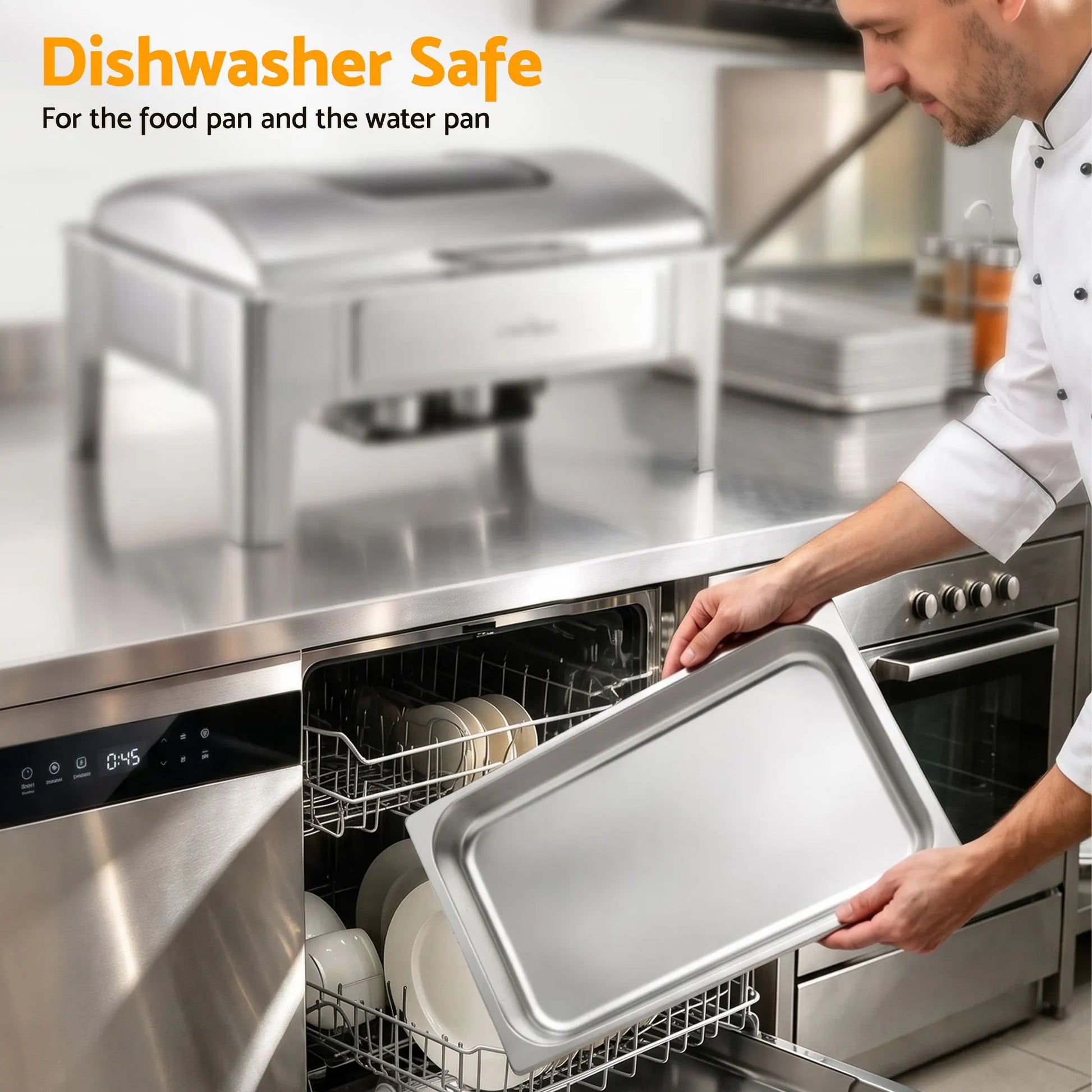 5-Star Chef 9L Chafing Dish Buffet Warmer Food Warmer Catering Server - Image 8