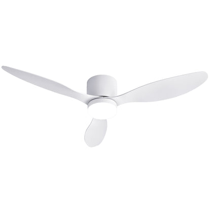 Devanti 52'' Ceiling Fan 3 Blades DC Motor w/Light w/Remote White - Image 3