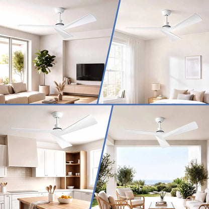 Devanti 52" Ceiling Fan Modern Minimalism 3 Blades 6 Speeds DC Motor Remote - Image 9