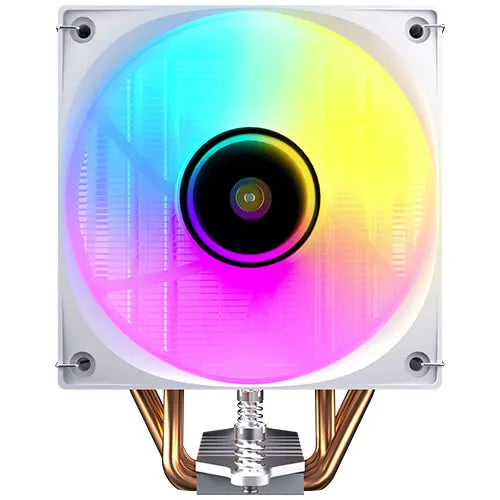 Antec F400 ARGB - White, 120mm ARGB PWM Fan, 4 Copper Heat Pipes, 205W TDP, 600–1700RPM, 63CFM Ai...