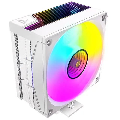 Antec F600 ARGB - White, CPU Air Cooler, 6 Copper Heat Pipes, 120mm ARGB PWM Fan, 220W TDP, Intel... - Image 3