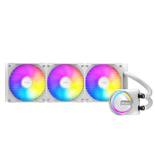 Antec Skeleton 360 ARGB-WHITE, All-in-One Liquid Cooler, 360mm, PWM ARGB fans, 2000RPM, 72.29CFM,... - Image 2