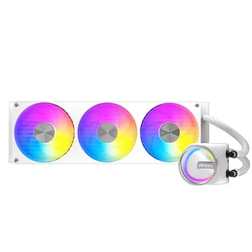 Antec Skeleton Matrix 360 ARGB - White, 360mm AIO, ARGB, 2400RPM, 74.23 CFM, 2.6mmH₂O, Intel/AMD,... - Image 2