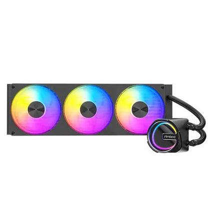 Antec Skeleton Matrix 360 ARGB - Black, 360mm AIO, ARGB, 2400RPM, 74.23 CFM, 2.6mmH₂O, Intel/AMD,... - Image 2