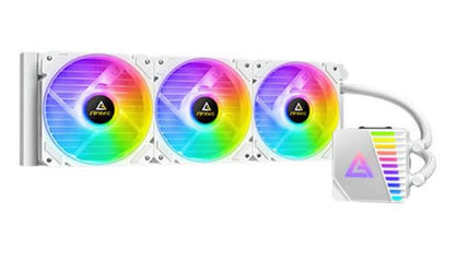 Antec SYMPHONY 360mm ARGB WHITE Advanced Liquid CPU Cooler, PWM LED Fan, PTFE Tubing, LGA 115x, 1200, 2011-v3, 2066, AM4, AM3+ FMx, TR4, 3 Yrs WTY (LS