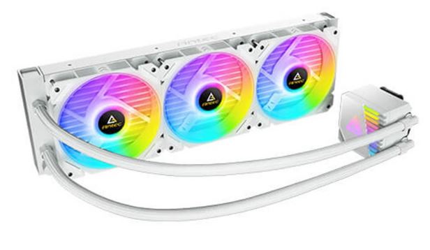 Antec SYMPHONY 360mm ARGB WHITE Advanced Liquid CPU Cooler, PWM LED Fan, PTFE Tubing, LGA 115x, 1200, 2011-v3, 2066, AM4, AM3+ FMx, TR4, 3 Yrs WTY (LS