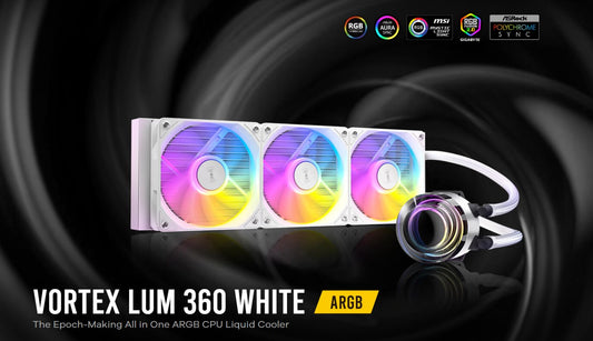 Antec Vortex Lum 360 White ARGB The Epoch-Making All in One ARGB CPU Liquid Cooler - Fan  Cooling...
