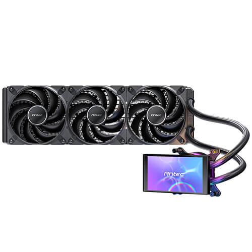Antec Vortex View 360, 360mm AIO, Intel LGA115X/1200/1700/1851, AMD AM4/AM5, 3x120mm PWM fans, 20... - Image 2
