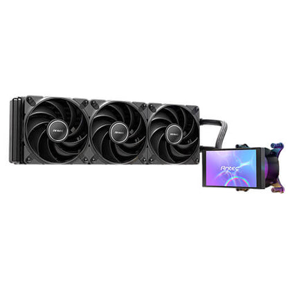 Antec Vortex View 360, 360mm AIO, Intel LGA115X/1200/1700/1851, AMD AM4/AM5, 3x120mm PWM fans, 20... - Image 3
