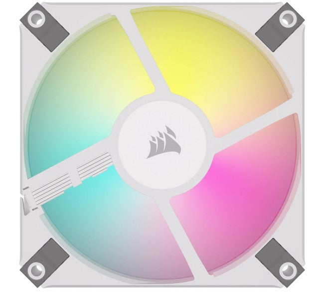 Corsair AF SLIM Series, AF120 RGB SLIM WHITE, 120mmx15mm Fluid Dynamic Bearing RGB PWM Fan, Dual... - Image 4